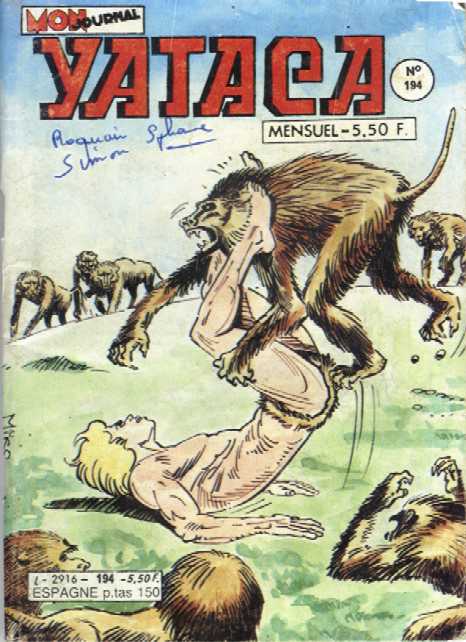 Scan de la Couverture Yataca n 194